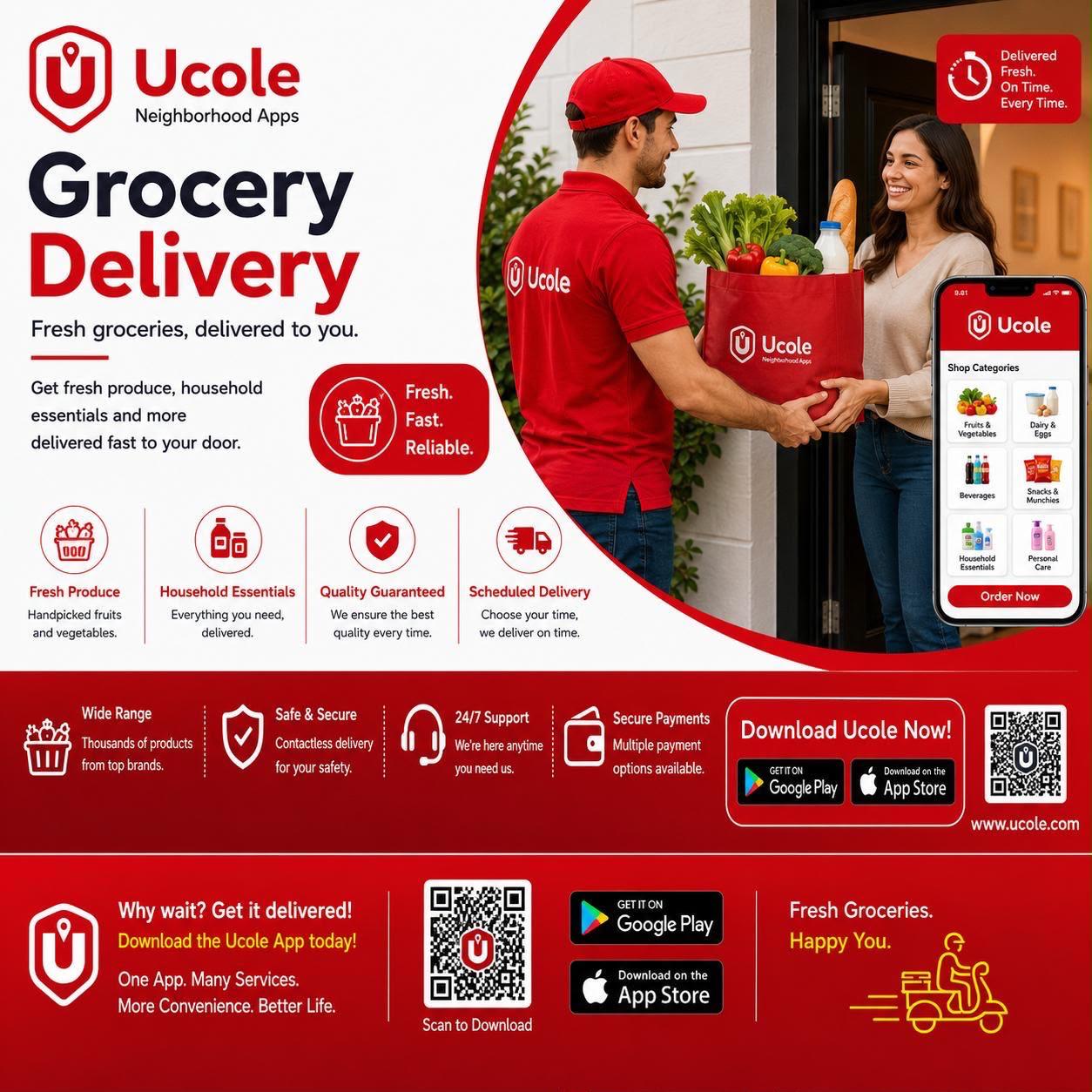 Ucole grocery delivery &ndash; fresh groceries delivered to you